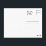 Make Your Own Postcard Template<br><div class="desc">Make your own postcard with a pre-made template for the back in which you can customize the sender and receiver addresses. The front is black and left for you to design!</div>