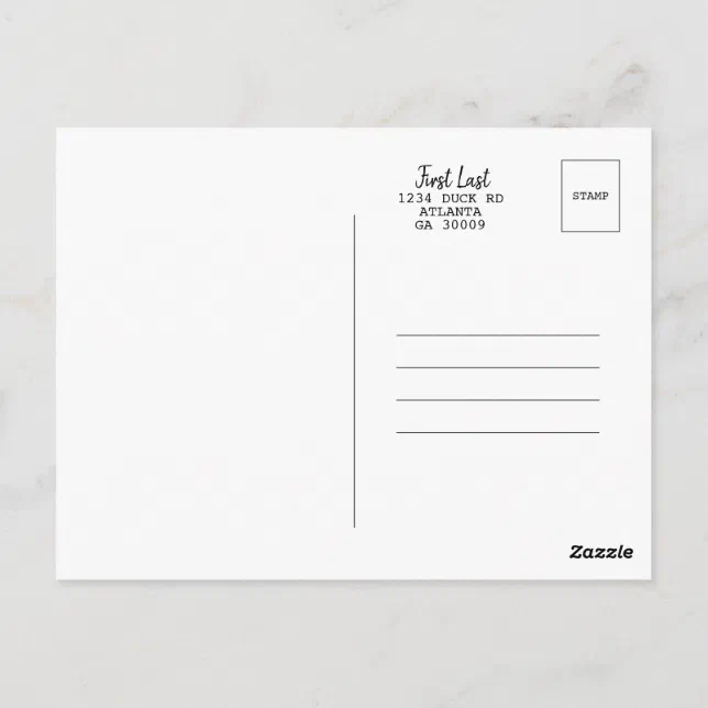Make Your Own Postcard Template Zazzle