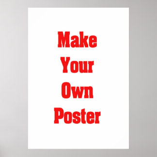 Make your own poster or framed canvas print