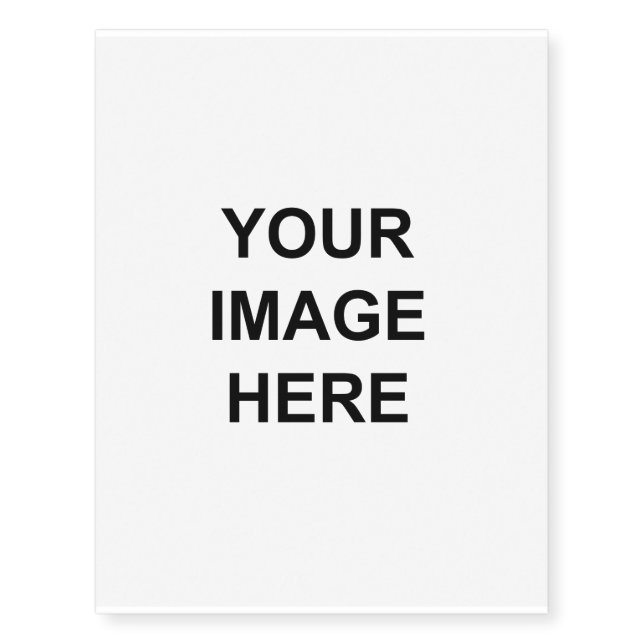 Make your own product personalized temporary tattoos (Front)