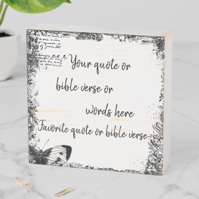 Make your own Quote or Verse Farmhouse Sign (In Situ Horizontal)