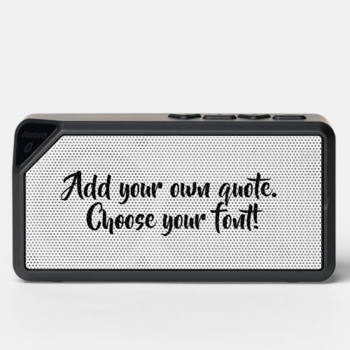 Make your own quote personalized glass bluetooth speaker