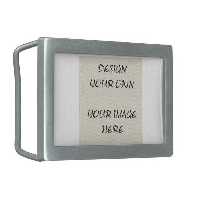Make Your Own  Rectangular Belt Buckle (Front Left)