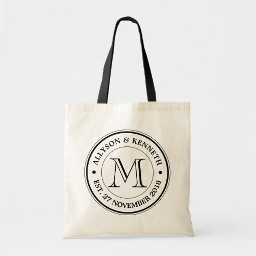 Make Your Own Retro Logo Typography Monogram Tote Bag