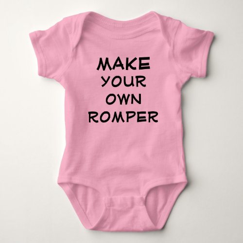 Make your own romper