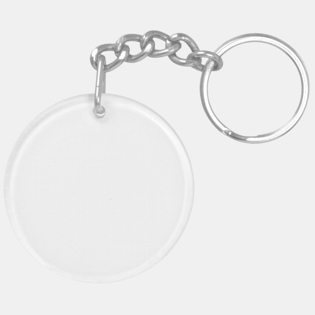 Make Your Own Round Double Sided Acrylic Keychain | Zazzle