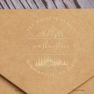 Make Your Own Rustic Mountain Forest Landscape Embosser