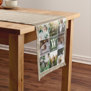 Make Your Own Rustic Wedding Instagram Collage Short Table Runner