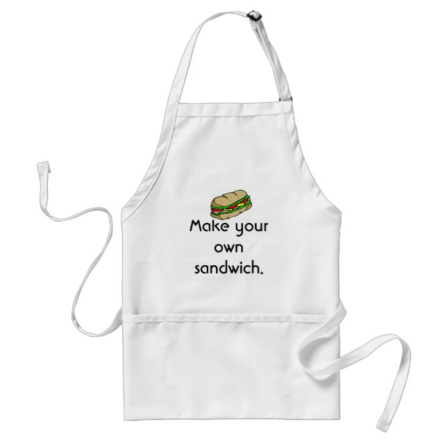Make your own sandwich! apron (Front)