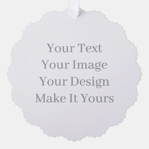 Make Your Own Scalloped Ornament Card