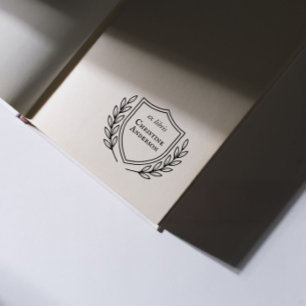Make Your Own Shield Wreath From The Library Of Self-inking Stamp