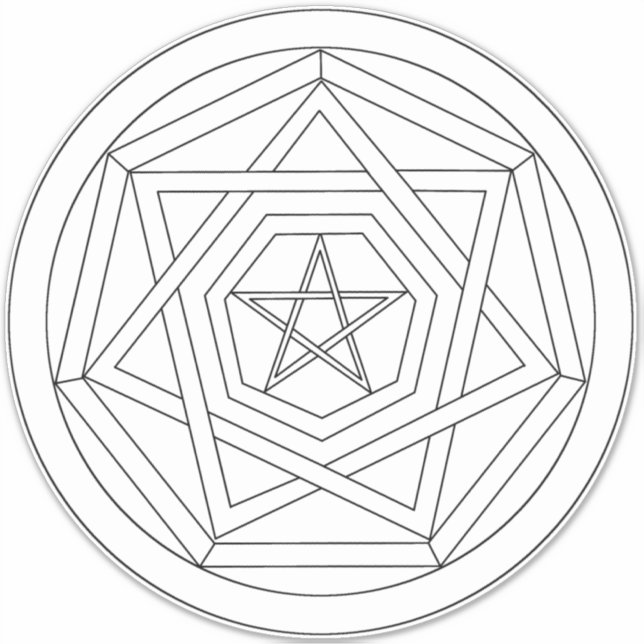 Make Your Own Sigil Sigillum Dei Sticker (Front)