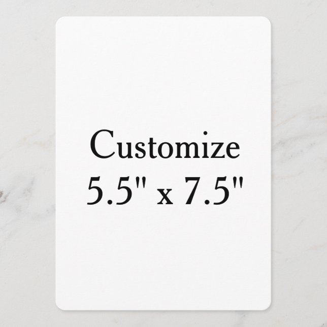 Make Your Own Simple 5.5" x 7.5" round Menu (Front)