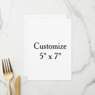 Make Your Own Simple 5" x 7" Squared Menu