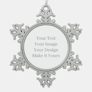Make Your Own Snowflake Pewter Christmas Ornament