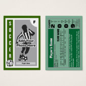 Make Your Own Soccer Card (Front & Back)