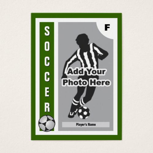 Make Your Own Soccer Card Business Card Templates