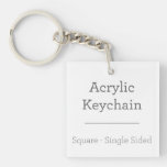 Make Your Own Square Keychain at Zazzle