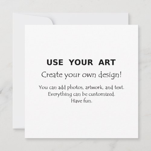 Make your own square postcards or invite with art