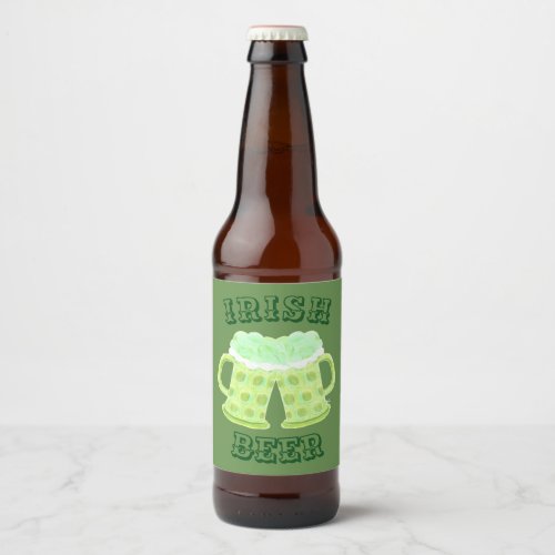 Make your own St_Patricks day beer bottle label