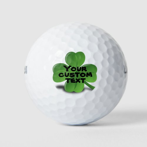 Make Your Own St Patricks Day Shamrock Golf Balls
