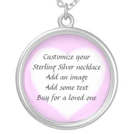 Make Your Own Sterling Silver Pink Heart Necklace