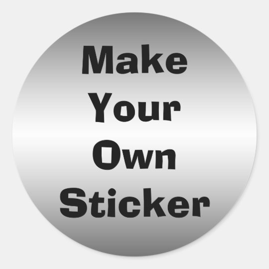 Make your own sticker zazzle