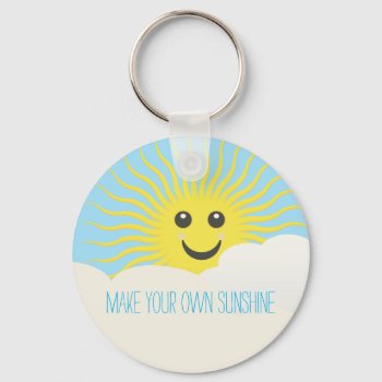 Make Your Own Sunshine Keychain by capturedbyKC at Zazzle