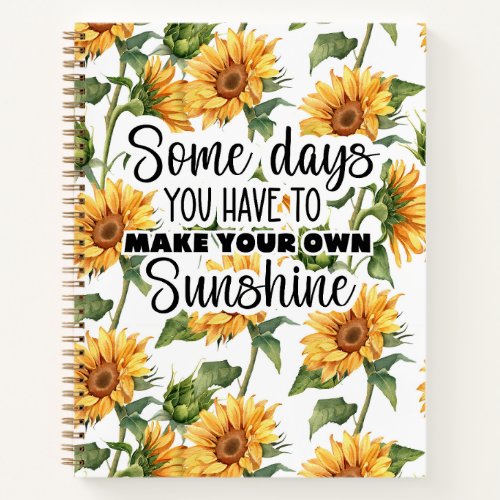 Make Your Own Sunshine Notebook