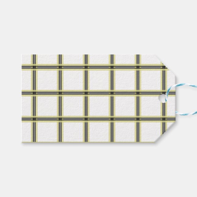 Make Your Own Tartan Gift Tags (Front (Horizontal))