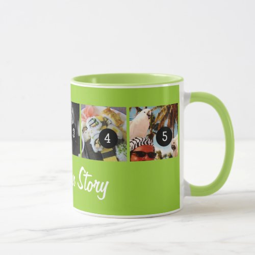 Make Your Own Tell Your Instagram Story 5 images Mug