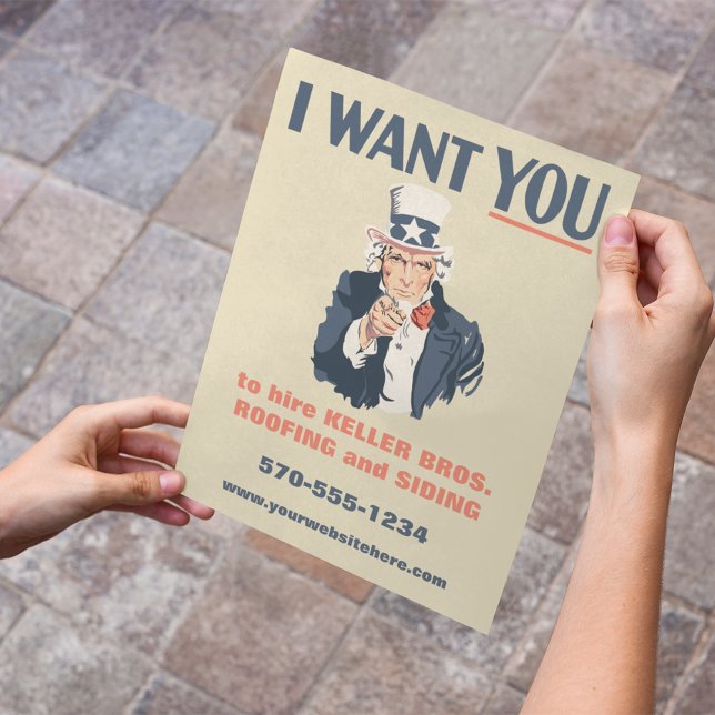 Make Your Own Uncle Sam Poster Flyer (Creator Uploaded)