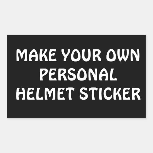 MAKE YOUR OWN UNIQUE HELMET STICKER