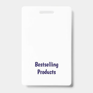 Make Your Own Vertical Plastic Badge