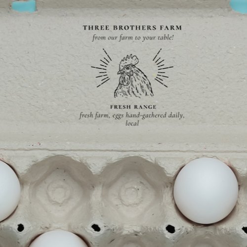 Make Your Own Vintage Farm Custom Fresh Egg Carton Rubber Stamp
