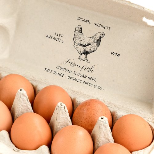 Make Your Own Vintage Rustic Farmhouse Egg Carton  Rubber Stamp
