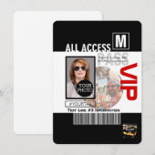 Make Your Own VIP Pass 8 ways to Personalize (Front/Back)