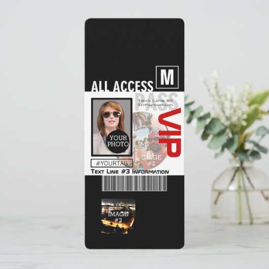 Make Your Own VIP Pass 8 ways to Personalize (Standing Front)