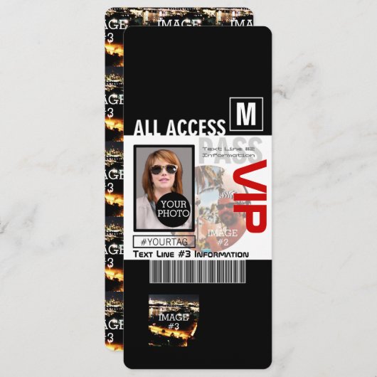 Make Your Own VIP Pass 8 ways to Personalize (Front/Back)