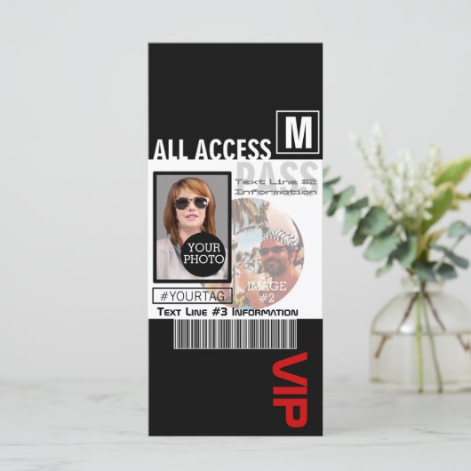 Make Your Own VIP Pass 8 ways to Personalize (Standing Front)