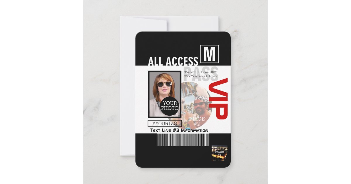 Make Your Own VIP Pass 8 ways to Personalize | Zazzle