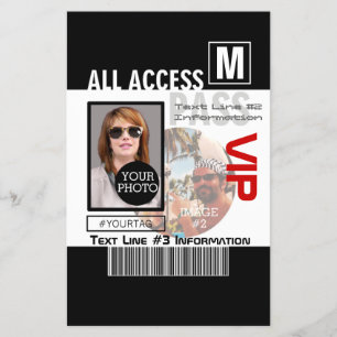 Make Your Own VIP Pass 8 ways to Personalize Flyer