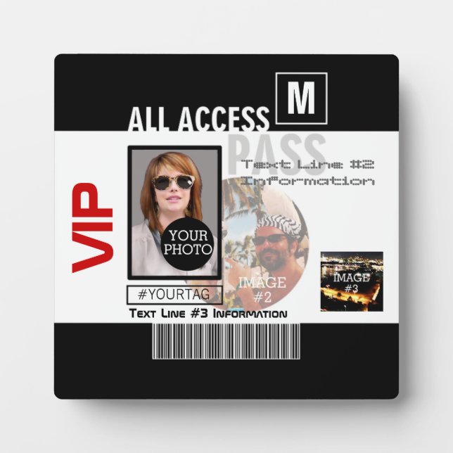 Make Your Own VIP Pass 8 ways to Personalize Plaque (Front)