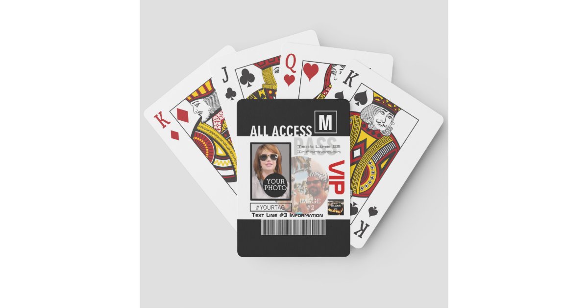 Make Your Own VIP Pass 8 ways to Personalize Playing Cards ...