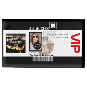 Make Your Own VIP Pass 8 ways to Personalize Table Card Holder