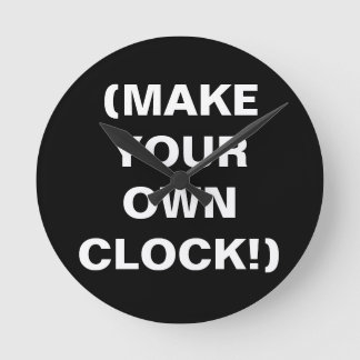 Make Your Own Wall Clock (add text, pics, or art!)