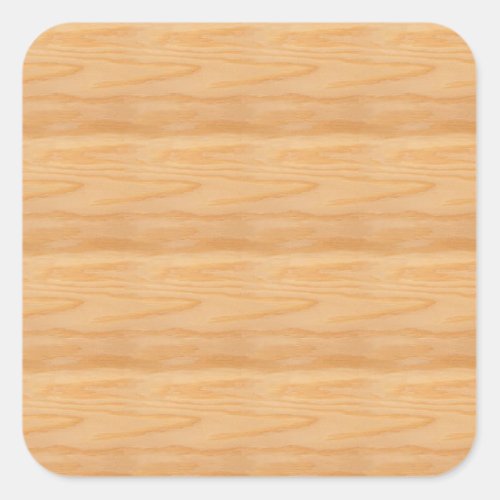 Make Your Own Wood Blank Template Classic Elegant Square Sticker