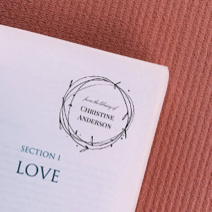 Make Your Own Wreath From The Library Of Self-inking Stamp