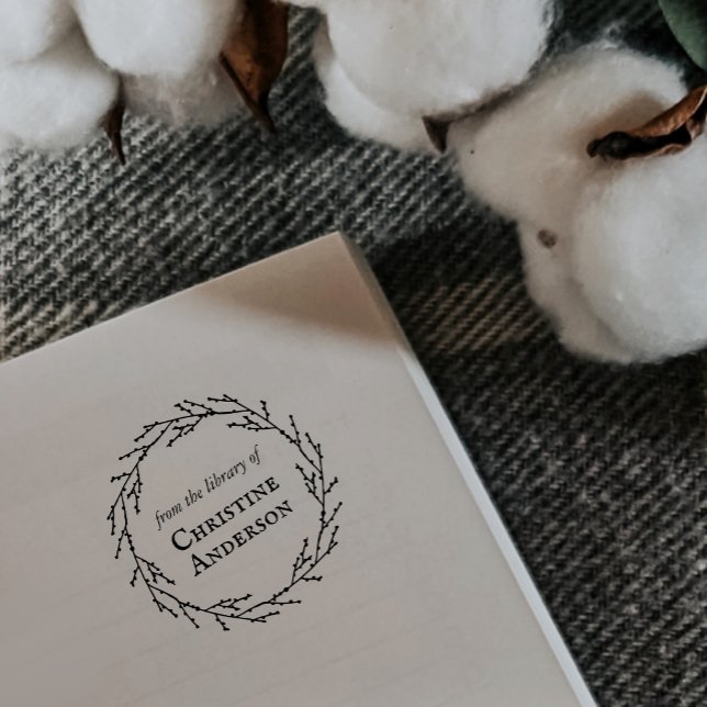 Make Your Own Wreath From The Library Of Self-inking Stamp (Creator Uploaded)