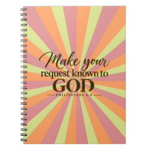 Make your request known to God Notebook